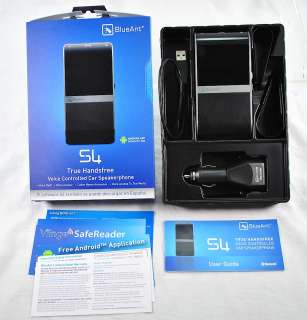 BlueAnt S4 True Handsfree Voice Controlled Car Speakerphone Mint Cond 