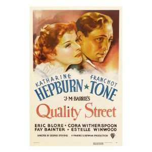  Quality Street, Katharine Hepburn, Franchot Tone, 1937 