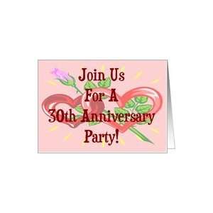  30th Anniversary Party Invitation Card Health & Personal 