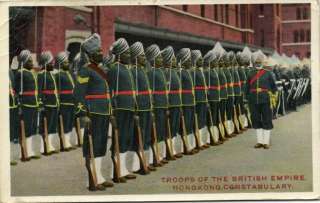 china, HONG KONG, Police Troops British Empire (1910s)  