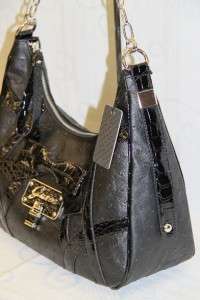 LADIES Visage Hobo Handbag Purse Black # GU 9805  