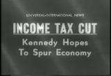 JFK speaks on his income tax cut that he wants to present to Congress 