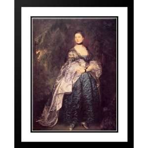  Gainsborough, Thomas 28x36 Framed and Double Matted Lady 