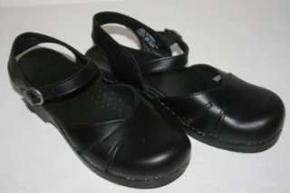 Dansko Maeve Womens Clogs Shoes Mary Jane Black Size 41 10.5 11 WORN 