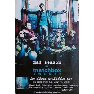  Matchbox Twenty (Mad Season, Huge) Music Poster Print   40 