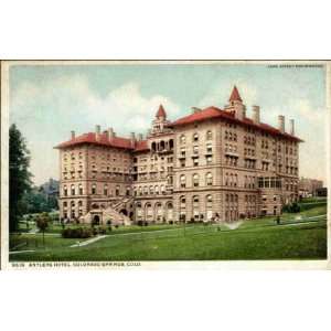   Reprint Colorado Springs CO   Antlers Hotel 1900 1909