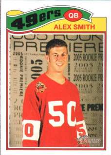 ALEX SMITH 2005 TOPPS HERITAGE ROOKIE RC 49ERS CARD #55 DA210  