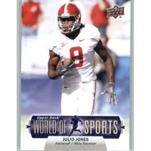 World of Sports Baseball Trading Card # 344 Julio Jones SP   Alabama 