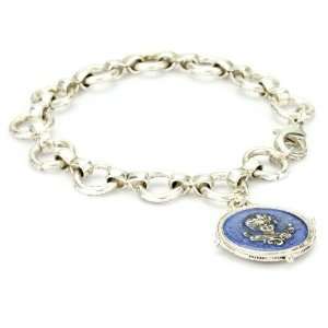    The Vatican Library Collection Blue Angel Charm Bracelet: Jewelry