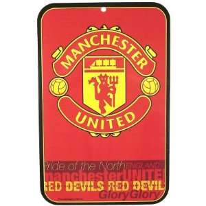  MANCHESTER UNITED RED DEVILS OFFICIAL 11 x 17 DOOR SIGN 