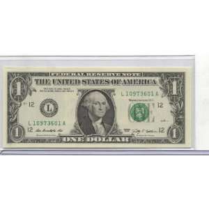  2009 $1 Uncirculated San Francisco L A Note: Everything 