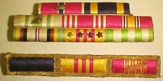 Vietnam War Asian Made Ribbon Bar   Hand Sewn Silk  