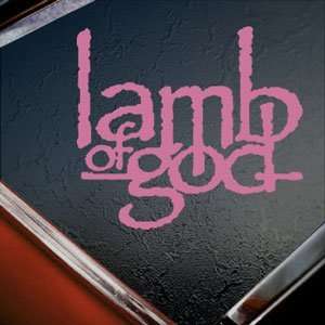  Lamb Of God Pink Decal Band Car Truck Bumper Window Pink 