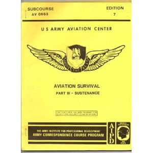   (Subcourse AV 0663) US Army Aviation Center  Books