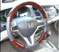 RED WOOD EFFECT STEERING WHEEL COVER TB204  