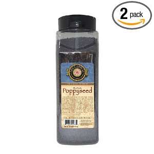 Spice Appeal Poppyseed (Black), 21 Ounce Jars (Pack of 2)  