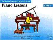 LEARN PIANO LESSONS BOOK 1 HAL LEONARD SHEET MUSIC BOOK  