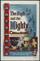 THE HIGH AND THE MIGHTY MOVIE POSTER John Wayne VINTAGE  