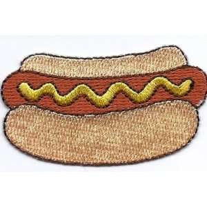   : Hot Dog & Bun/Food   Iron On Embroidered Applique: Everything Else