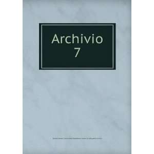  Archivio. 7 Deputazione romana di storia patria. Archivio 