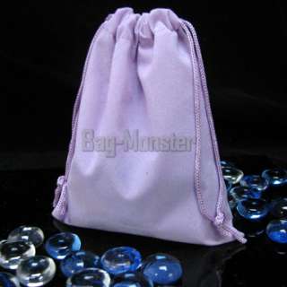 20 Lavender Velvet Sq Wedding Pouches Favor Jewelry Bag  