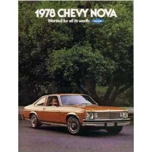   : 1978 CHEVROLET NOVA Sales Brochure Literature Book: Everything Else