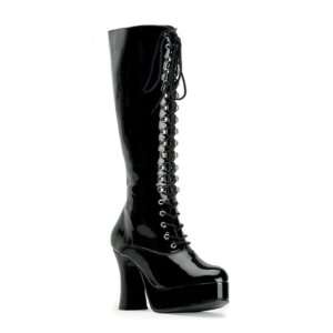  60s 70s Black Lace Platform Boots Ladies Size US 7: Toys 