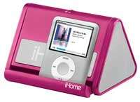 iHome iHM3 Portable Speaker System for iPod and  Players (Pink 