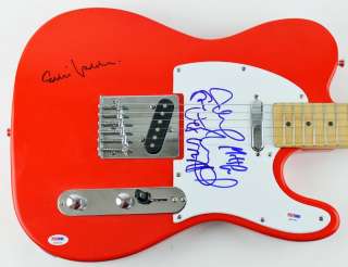 PEARL JAM BAND (5) EDDIE VEDDER+4 AUTHENTIC SIGNED GUITAR PSA/DNA 
