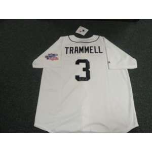 Alan Trammell Autographed Jersey   1984 World Series   Autographed MLB 
