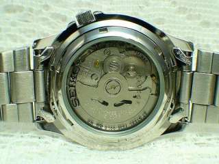 Brand New Mens SNZD67J1 SEIKO 5 Automatic SS Steel Watch 100 M WR 
