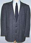40R gray tweed Hardy Amies 100 wool sport coat  