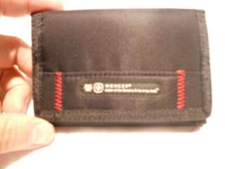 Swiss Army Zip Black Sport Trifold Wallet  