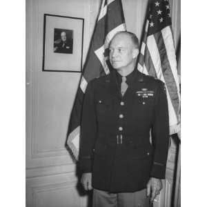  General Dwight D. Eisenhower Holding a Press Conference 