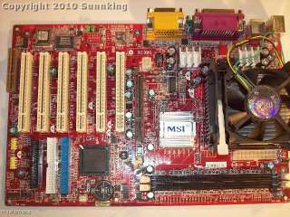 PCI +CNR 478 SKT de la placa madre 6x de MSI MS 6566E/845E