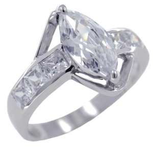  Size 8 Marquise Cut Cz Promise Ring Pugster Jewelry