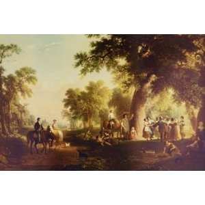   Asher Brown Durand Canvas Art Dance of the Haymakers