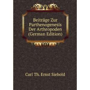  BeitrÃ¤ge Zur Parthenogenesis Der Arthropoden (German 