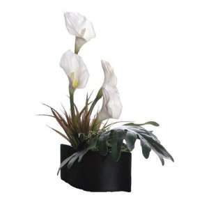  Floral Artificial Potted Calla Lilies in White: Home 