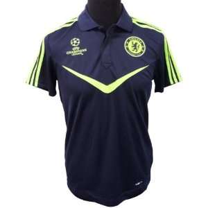 Chelsea Navy Champions League Polo Shirt 2010 11:  Sports 