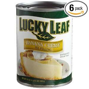 Lucky Leaf Filling Banana Creme Pie Filling, 21 Ounce Cans (Pack of 6)