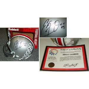  Signed Ohio State Riddell Mini Helmet w/Heisman95