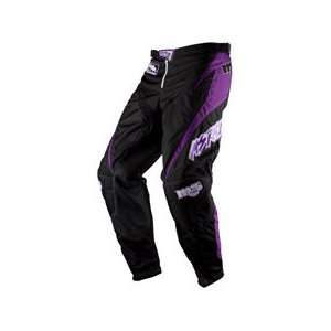   2010 Throwback Off Road Pants BLACK/PURPLE US 40: Sports & Outdoors