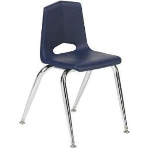   110116NVXX Chair 16 in. H Navy Seat   Chrome Frame