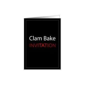 Clam Bake Invitation Card
