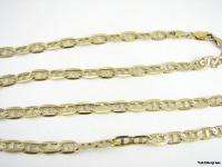 MARINER Anchor CHAIN NECKLACE 10K Textured Yellow GOLD  