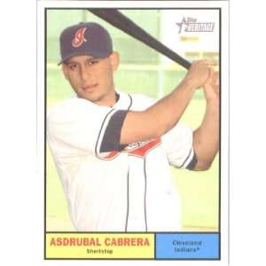 2010 Topps Heritage #60 Asdrubal Cabrera   Cleveland Indians (Baseball 