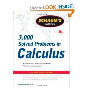  Schaums 3,000 Solved Problems in Calculus [Paperback 