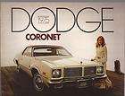 1975 Dodge Taxi Cab Cars Sales Brochure Monaco Coronet  