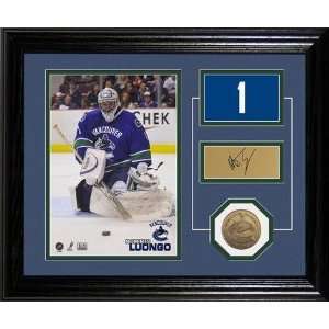 Roberto Luongo Player Pride Desk Top Framed 10 x 12 Photograph and 